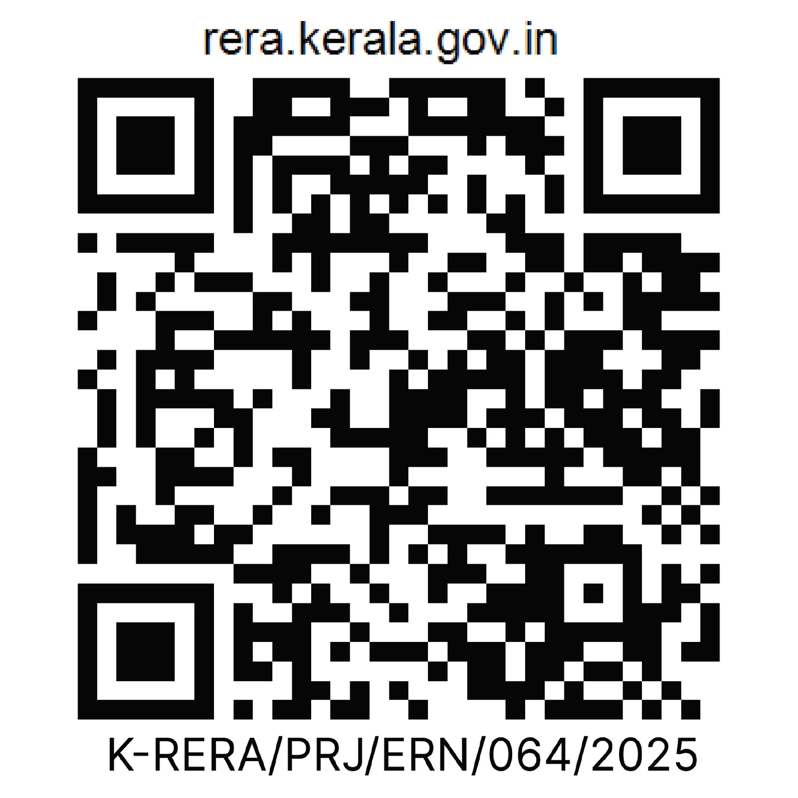 Phase 5 RERA QR - K-RERA/PRJ/ERN/064/2025